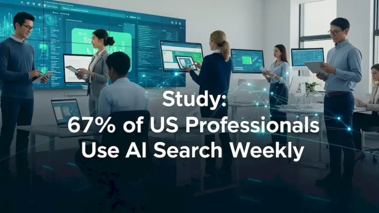 Study: 67% US Professionals Use AI Search Weekly