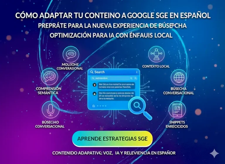 Cómo Adaptar tu Contenido a Google SGE en Español