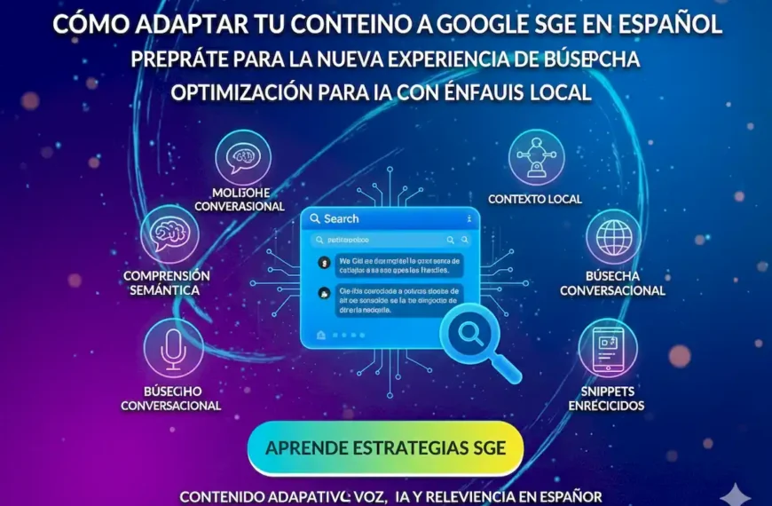 Cómo Adaptar tu Contenido a Google SGE en Español