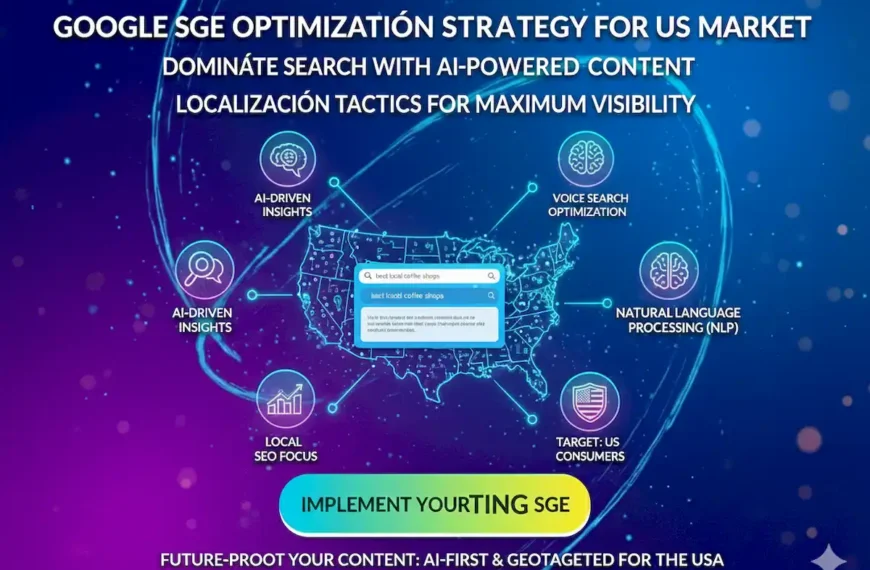 Google SGE Optimization Strategy for US Market